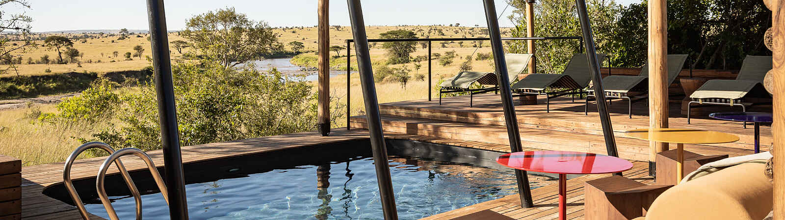 Singita Mara River Tented Camp: der Pool Singita Mara River Tented Camp: der Pool