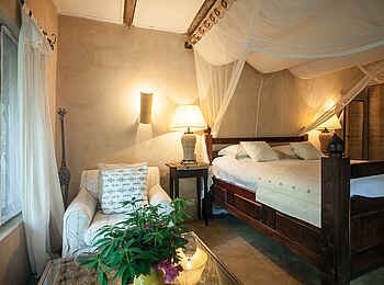 Tongabezi Lodge: Ein Schlafzimmer im Tangala House