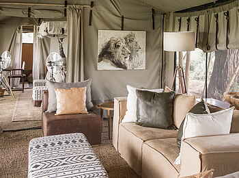 Legendary Mila Tented Camp: Private Lounge im Familienzelt