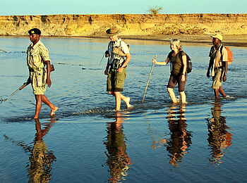 Mapazi Camp: Überquerung des Luangwa