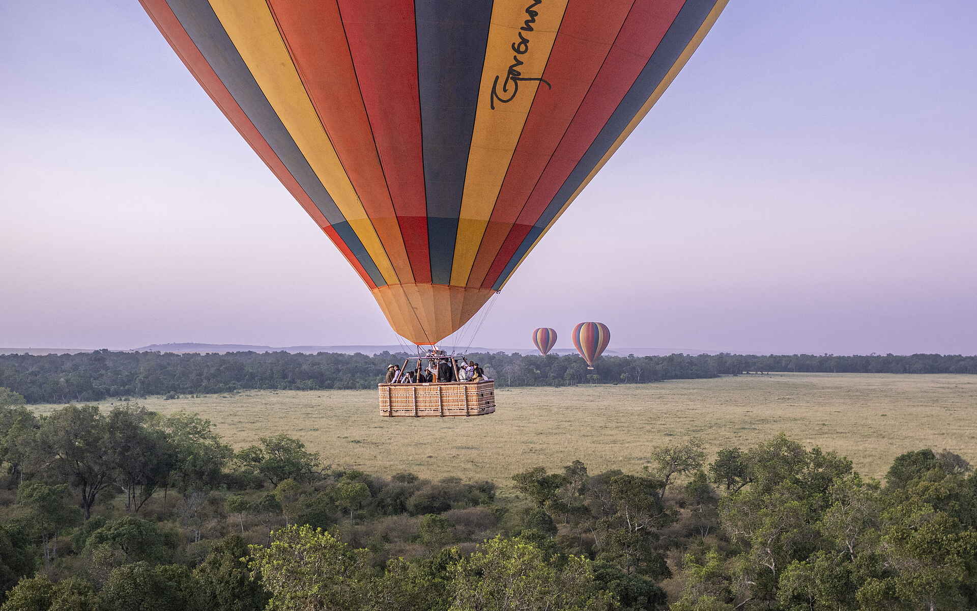 Governor´s Camp: Ballonfahrt