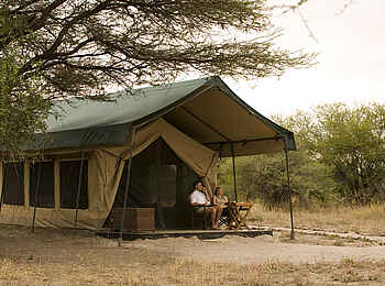 Manyara Ranch: Blick auf ein Gästezelt Manyara Ranch: Blick auf ein Gästezelt