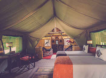 Mwagusi Safari Camp: Gästezeltinterieur