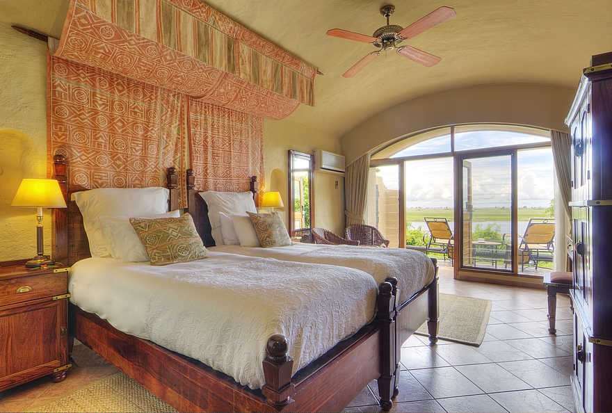 Chobe Game Lodge: Schlafzimmer mit Ausblick Chobe Game Lodge: Schlafzimmer mit Ausblick