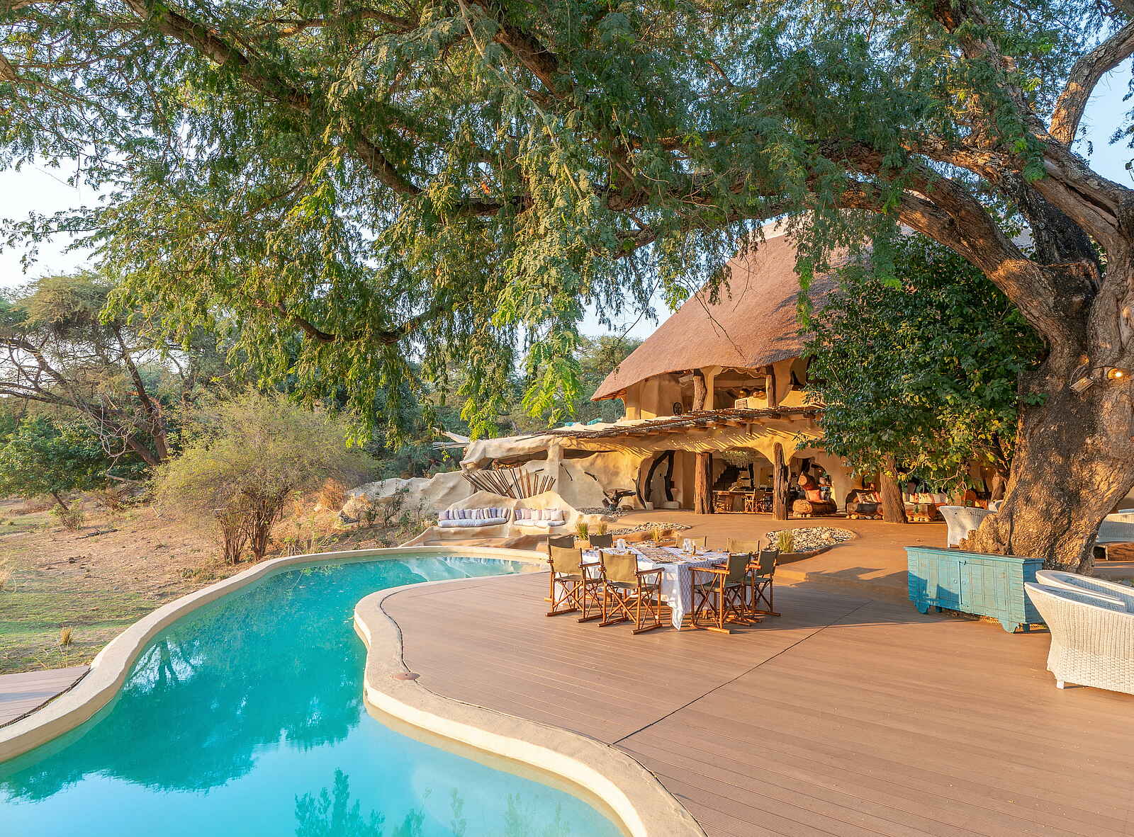 Time + Tide Chongwe House: Frühstück am Pool Time + Tide Chongwe House: Frühstück am Pool