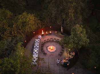 Chitabe Camp: Die Boma aus der Vogelperspektive