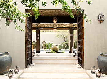 Royal Malewane: Eingangsbereich des Spa