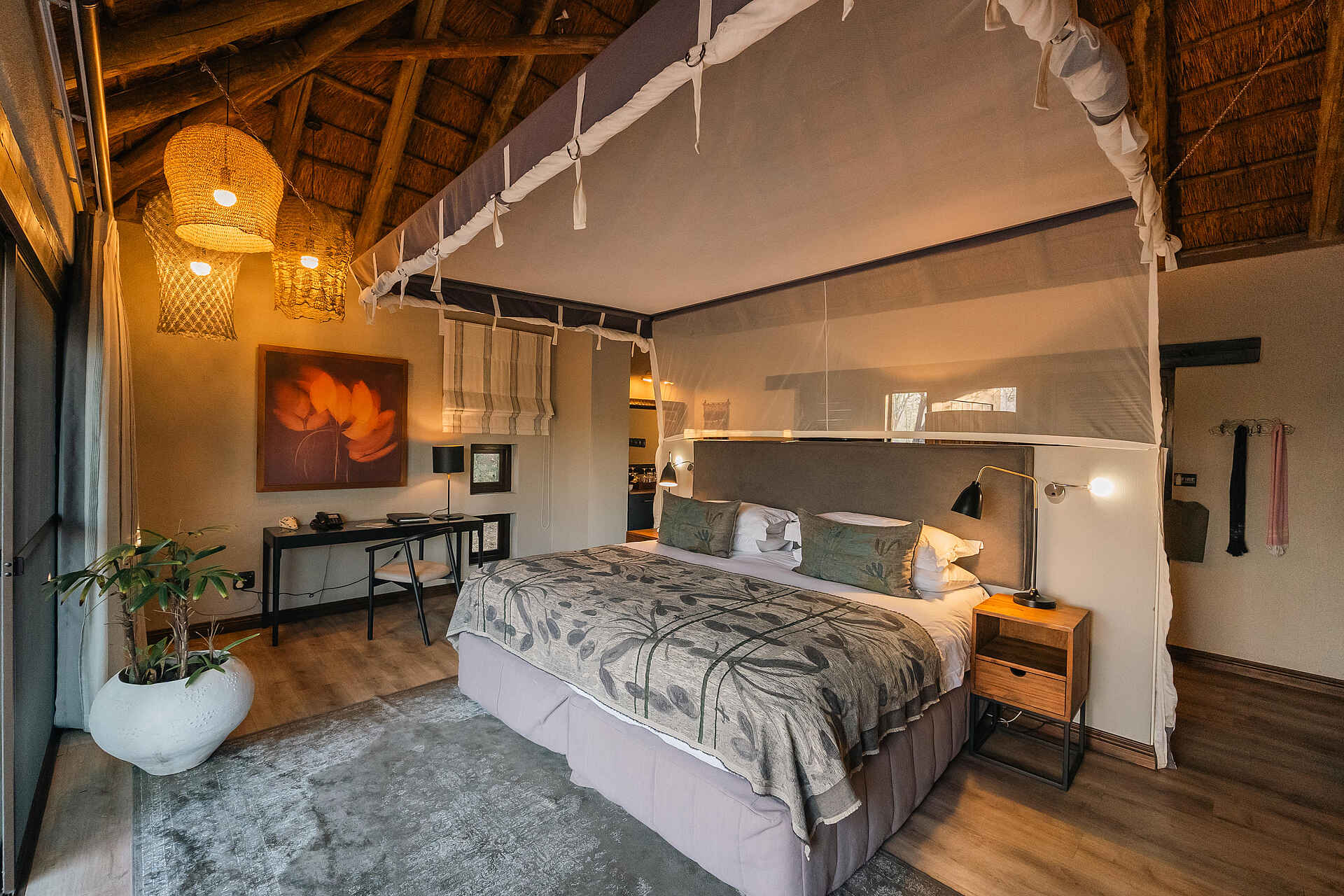 Simbambili Game Lodge: Simbambili Waterhole Suite - Doppelbett