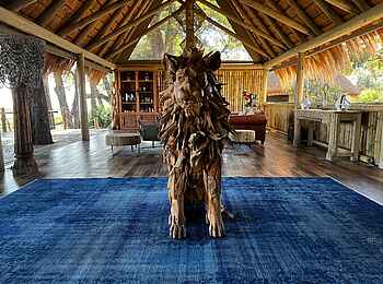 Sitatunga Private Island Camp: In der Lounge