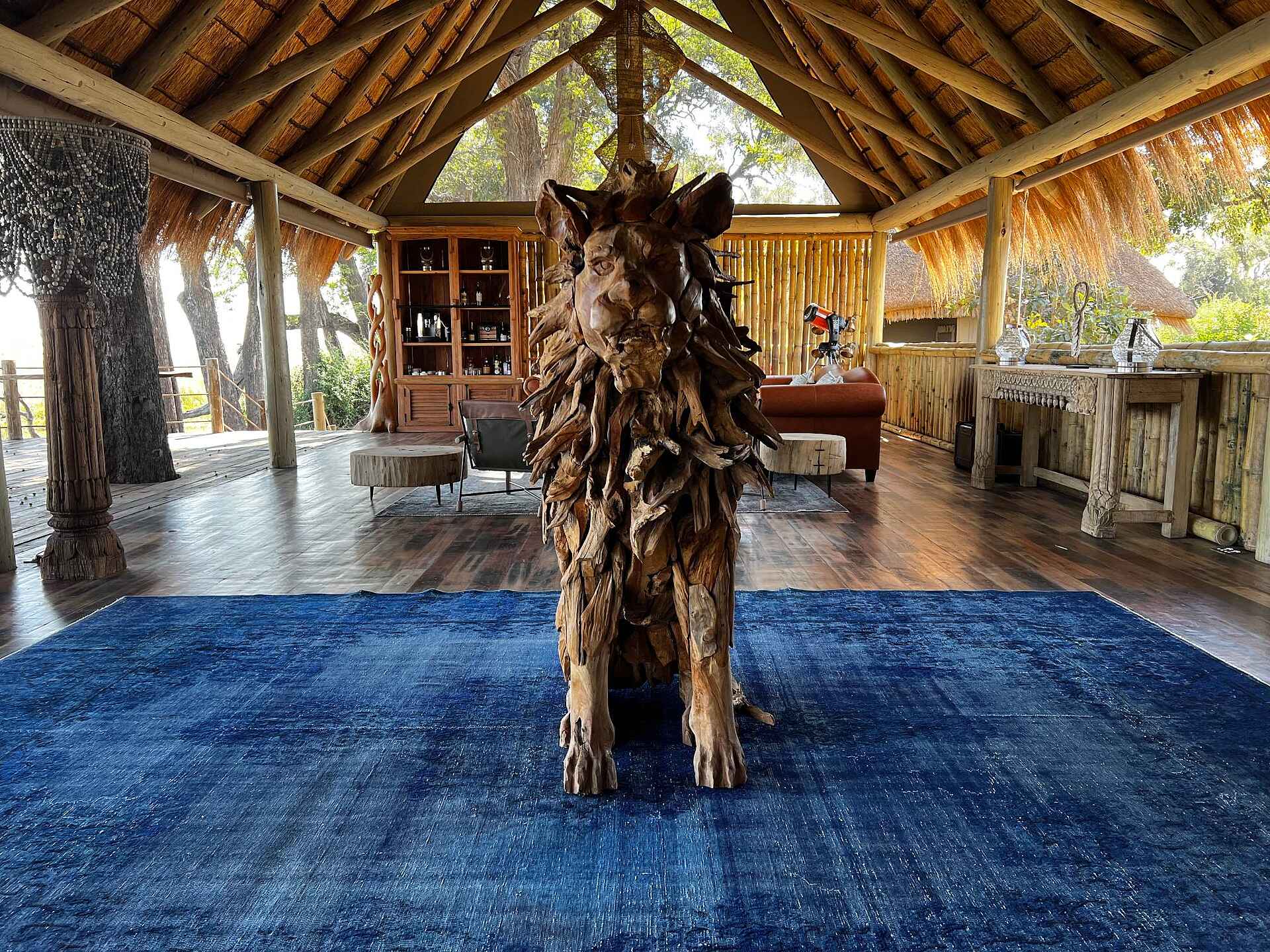 Sitatunga Private Island Camp: In der Lounge Sitatunga Private Island Camp: In der Lounge