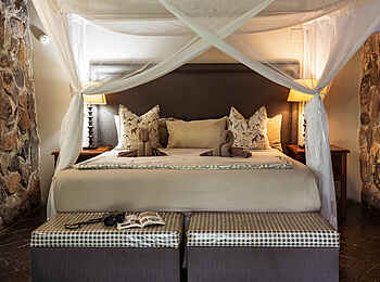 Thamalakane River Lodge: Doppelbett