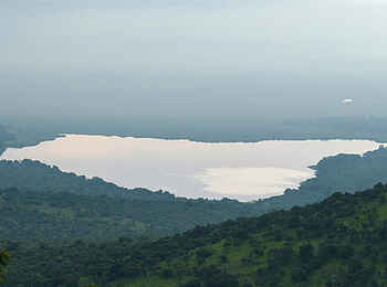 Akagera Game Lodge: Blick zum Lake Ihema Akagera Game Lodge: Blick zum Lake Ihema