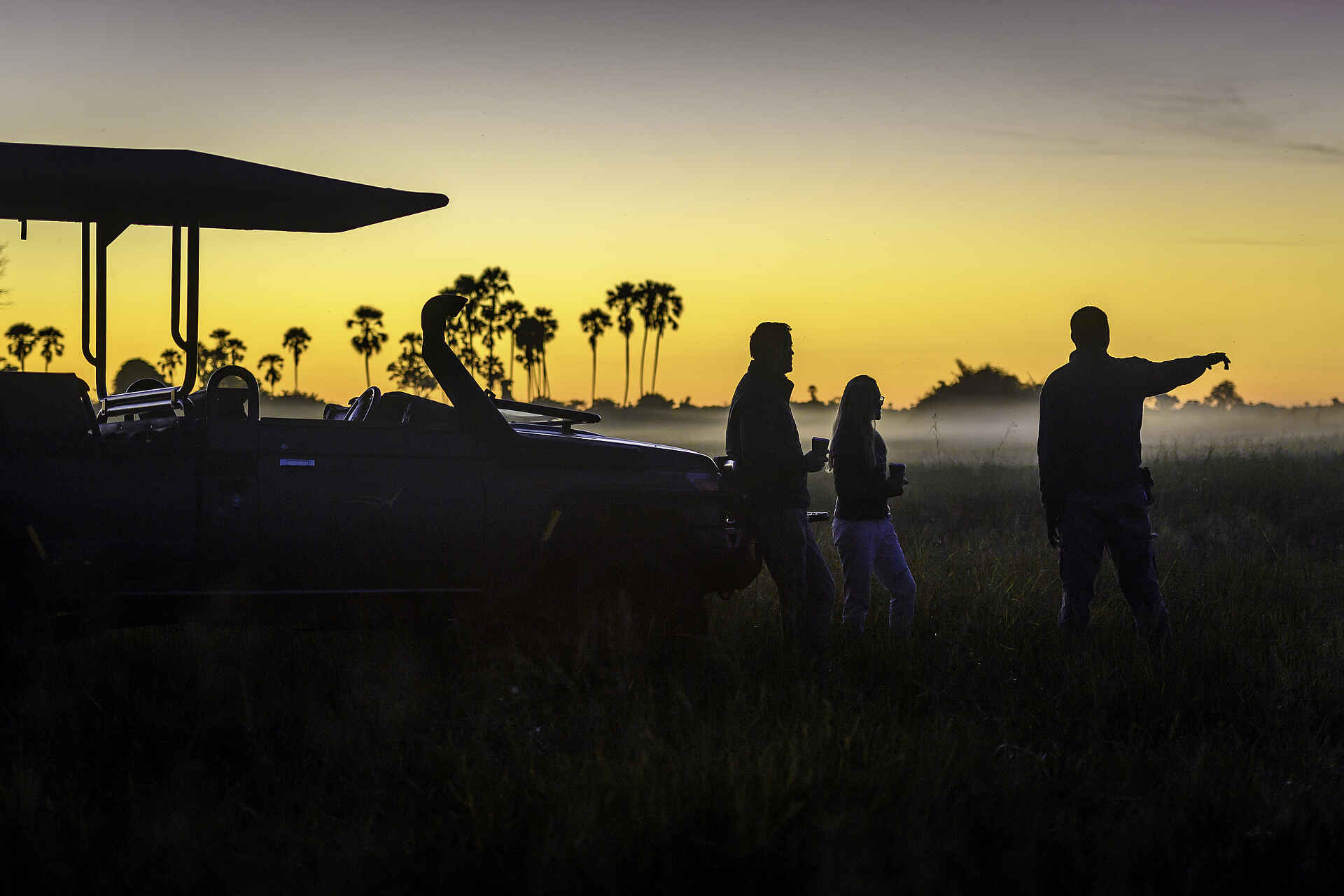 Big Five, Botswana, Luxus, Mombo Camp, Okavango, Okavango-Delta, Mombo, Abenddämmerung, Game Drive, Geländewagen, Guide, Landschaft, Sonnenuntergang, Afrikarma, Afrikarma Safaris, afrikarma Safaris - Wildnis. Hautnah., Afrikarma.de