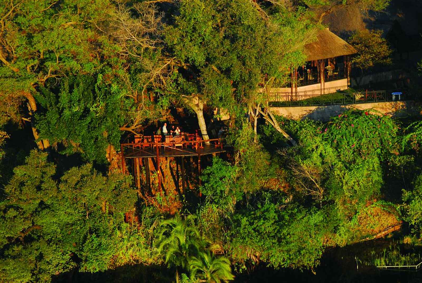 Namushasha River Lodge: Luftaufnahme der Lodge Namushasha River Lodge: Luftaufnahme der Lodge