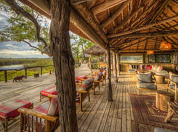 Camp Xakanaxa: Blick aus der Lounge