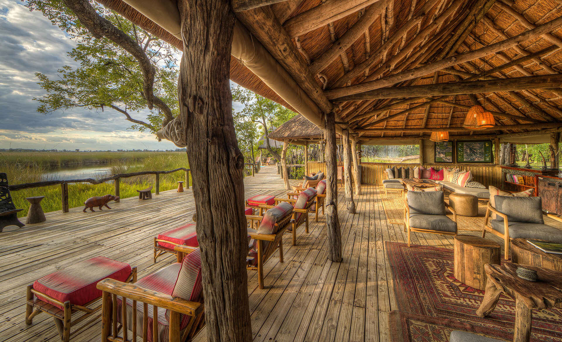 Camp Xakanaxa: Blick aus der Lounge