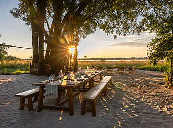 Maxa Camp: Dinner im Camp Maxa Camp: Dinner im Camp