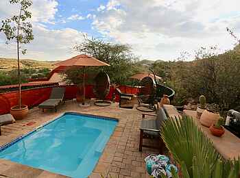 Ti Melen Boutique Guesthouse: Der Poolbereich