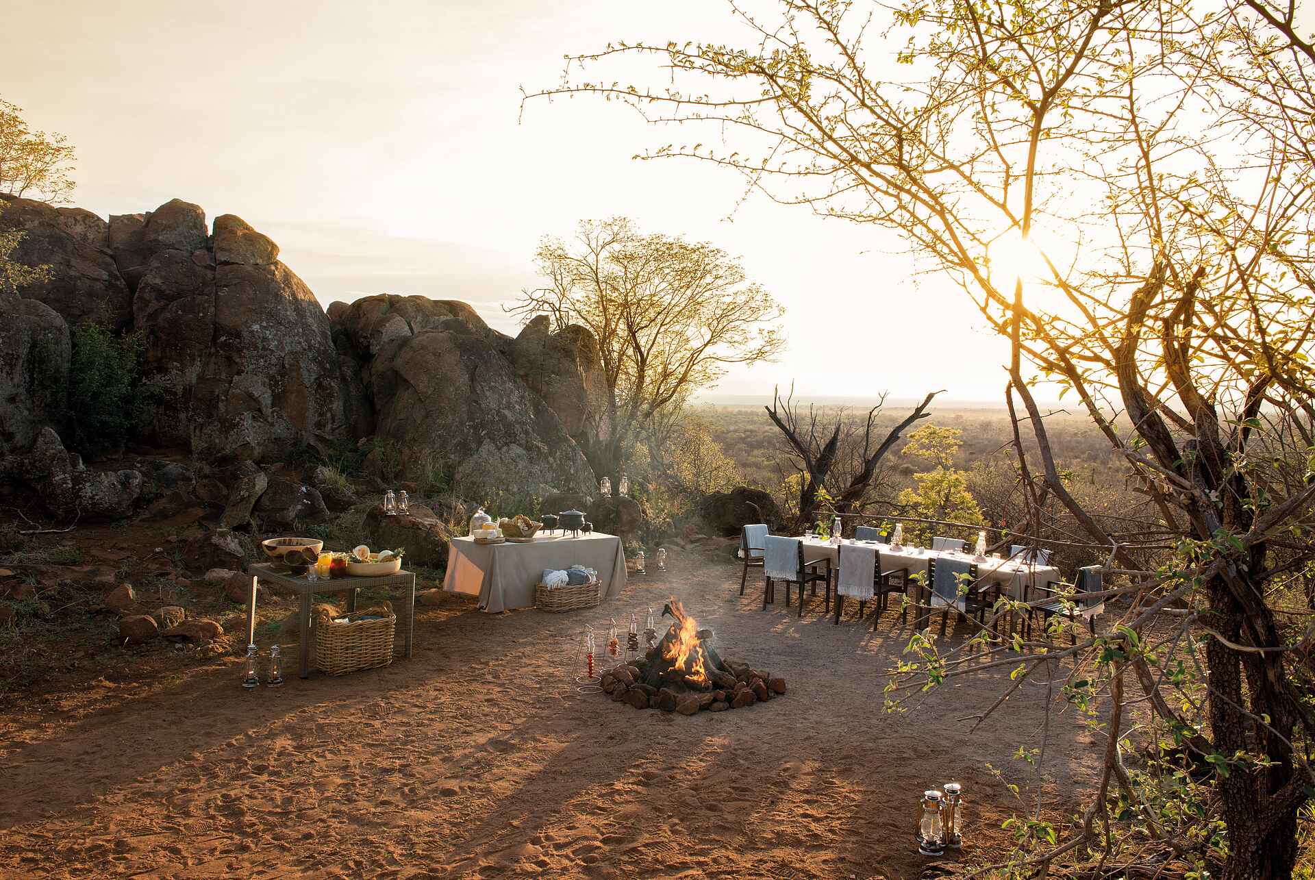 Madikwe Hills Private Game Lodge: Frühstück im Busch