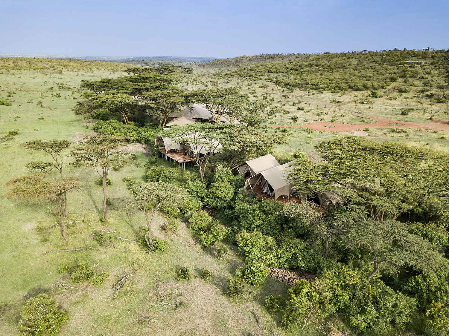 Mara Nyika Camp: Gästezelte im Galeriewald