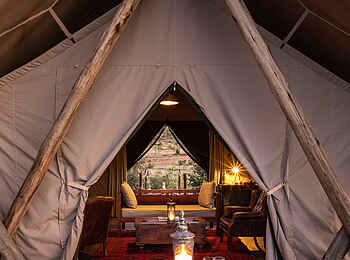 Mara Nyika Camp: Blick ins Gästezelt