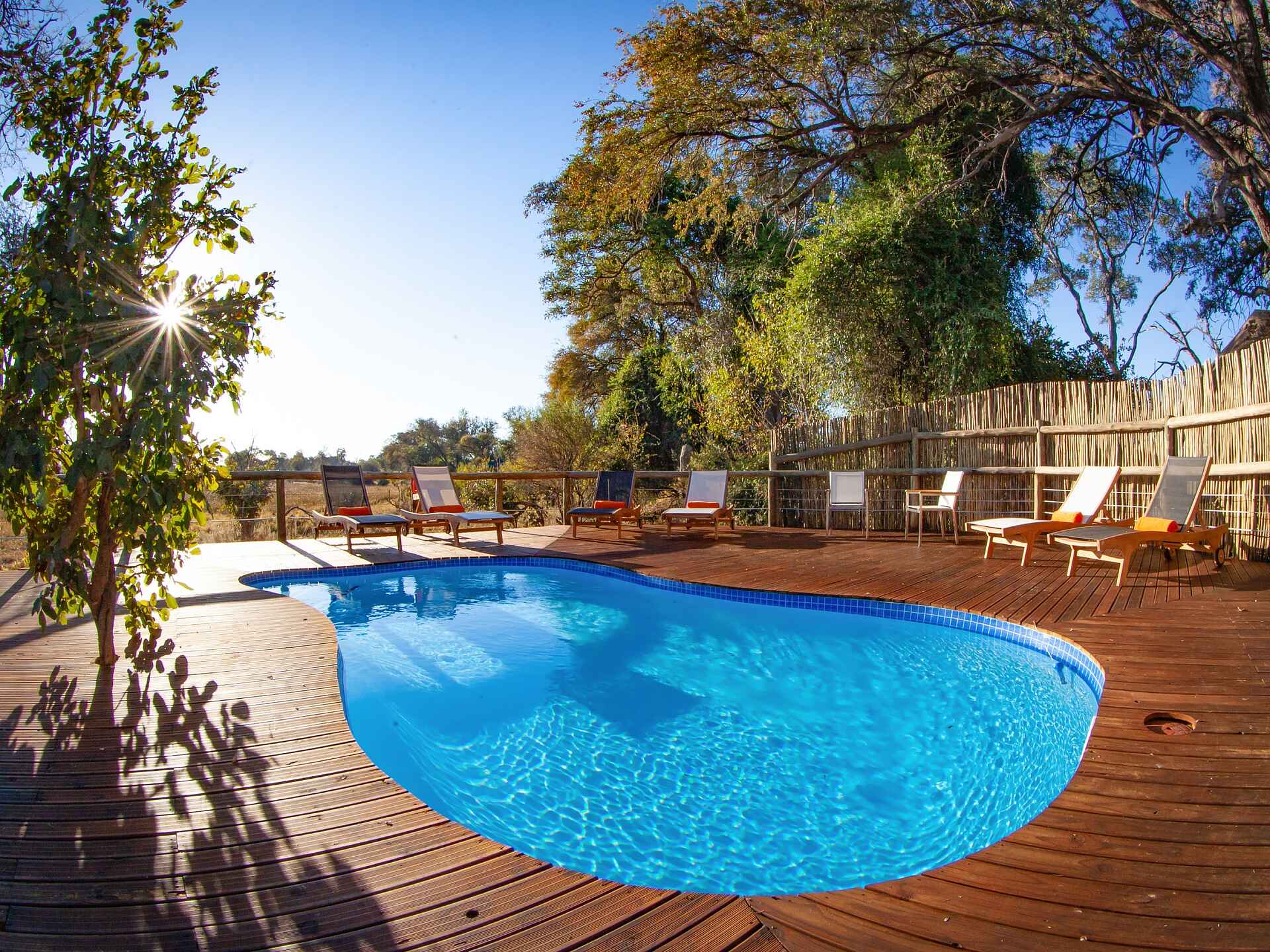 Mma Dinare Camp: Poolbereich