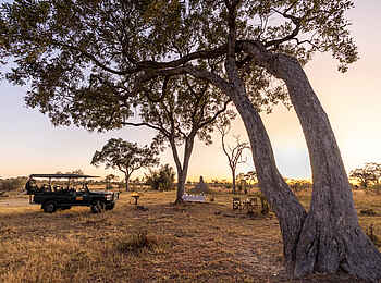 Okavango Explorers Camp: Ein Frühstück im Busch Okavango Explorers Camp: Ein Frühstück im Busch