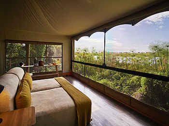 Xugana Island Lodge: Twin Room Aussicht