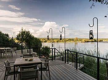 Zambezi Sands Luxury Tented Camp: Blick von der Terrasse