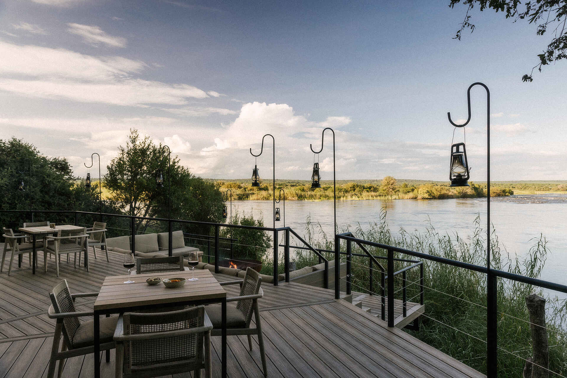 Zambezi Sands Luxury Tented Camp: Blick von der Terrasse