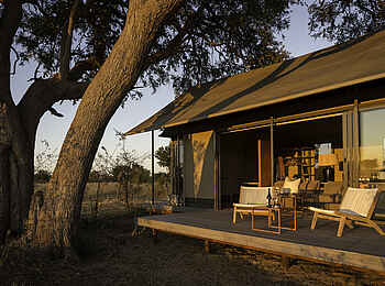 Linkwasha Camp: Private Veranda Linkwasha Camp: Private Veranda