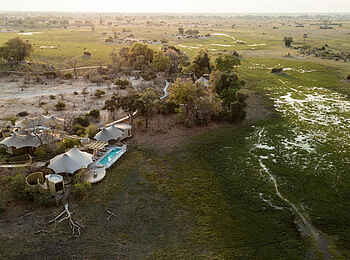 Little Mombo Camp: Aus der Vogelperspektive