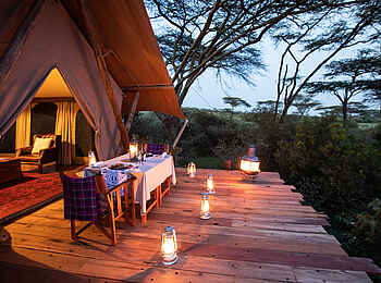 Mara Nyika Camp: Auf der Terrasse