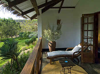 Plantation Lodge: Balkon eines Gästezimmers Plantation Lodge: Balkon eines Gästezimmers