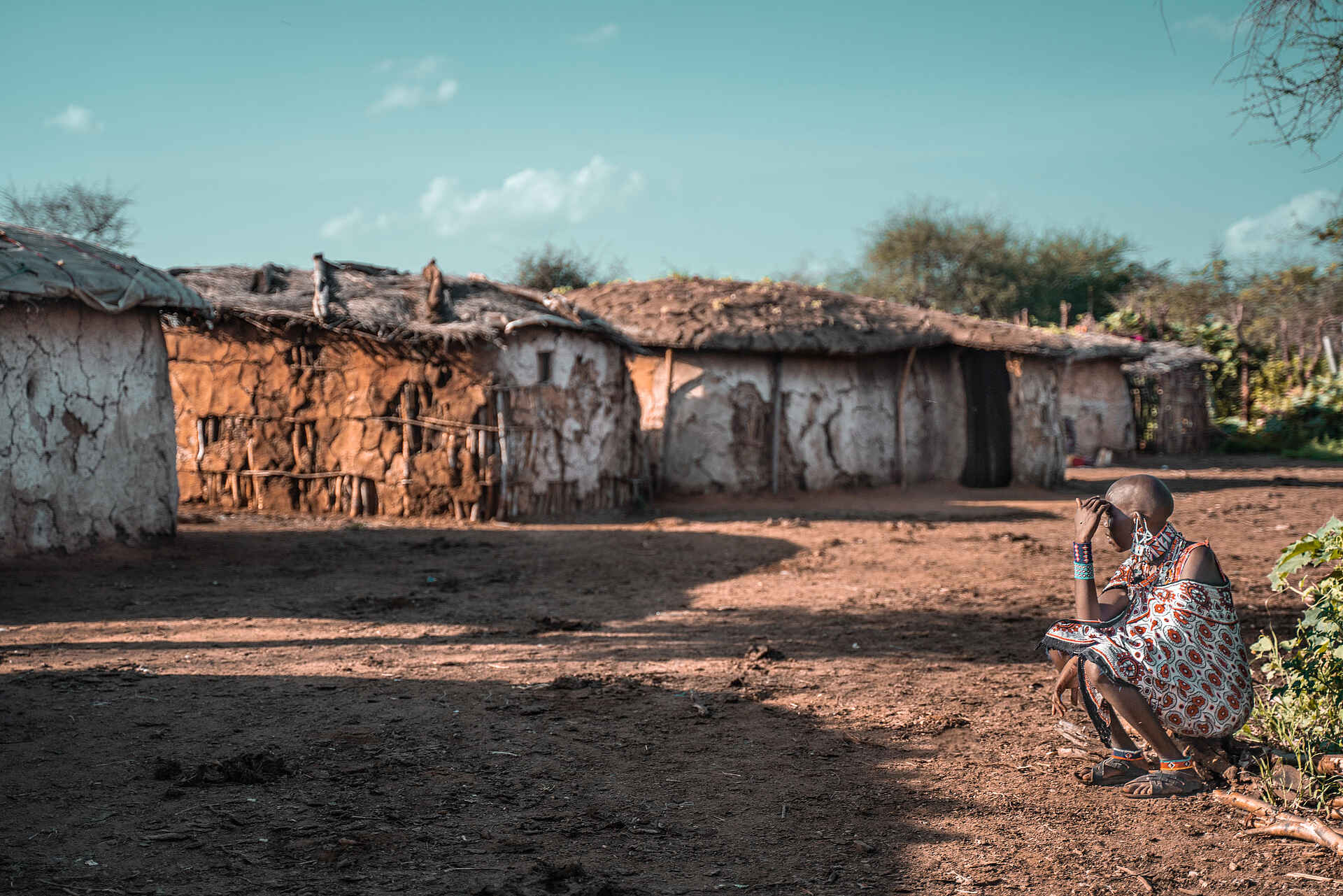 Porini Amboseli Camp: Im Dorf