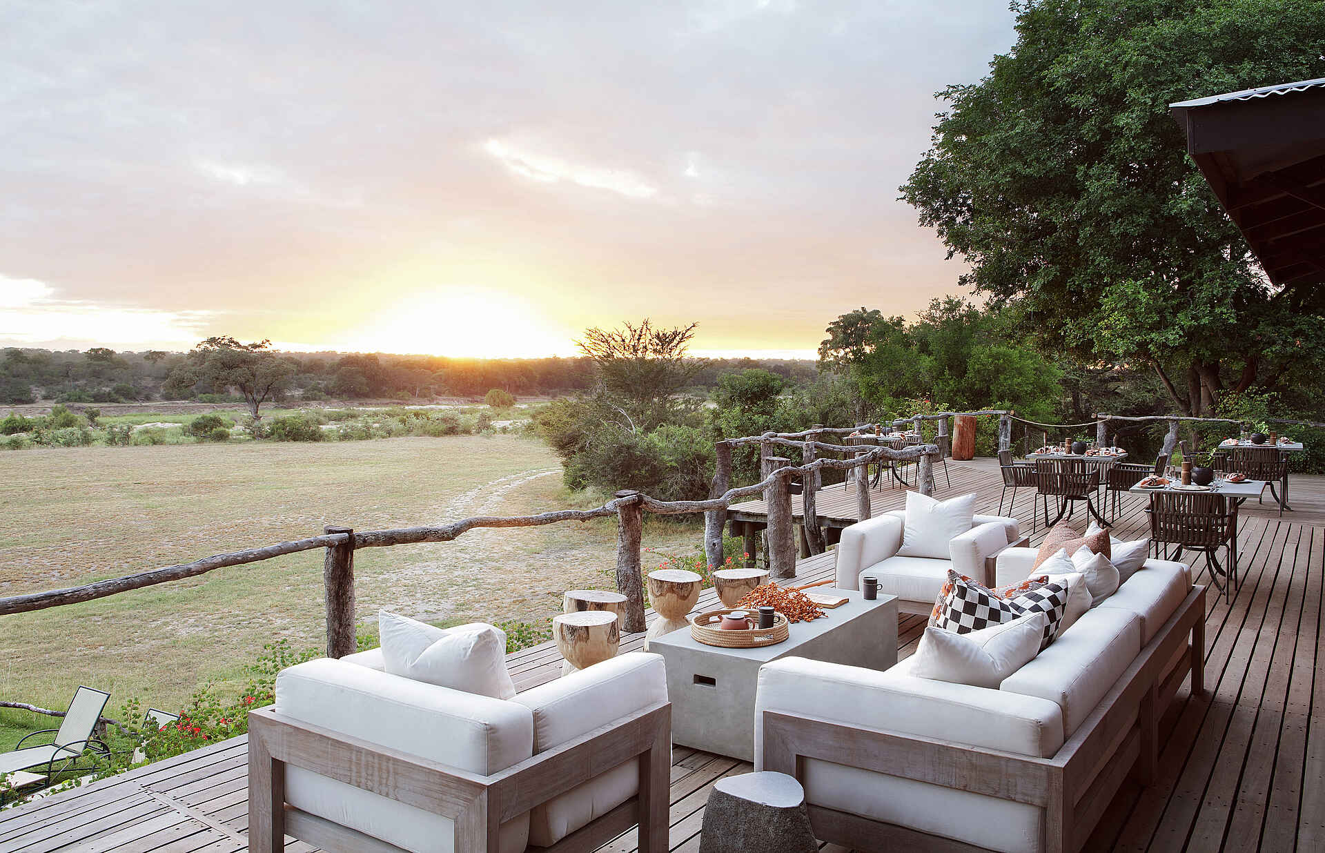 MalaMala Sable Camp: Blick von der Terrasse