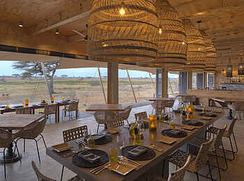 Namiri Plains Camp: Blick hinaus