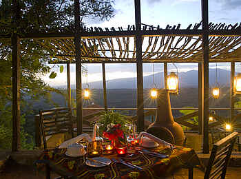 Bashay Rift Lodge: Speiseterrasse Bashay Rift Lodge: Speiseterrasse