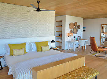 Morukuru Beach Lodge: Blick in eine Ocean View Suite Morukuru Beach Lodge: Blick in eine Ocean View Suite