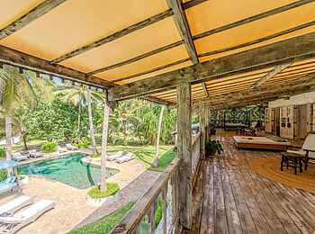 Nomad Beach Resort: Balkon des privaten White House Nomad Beach Resort: Balkon des privaten White House