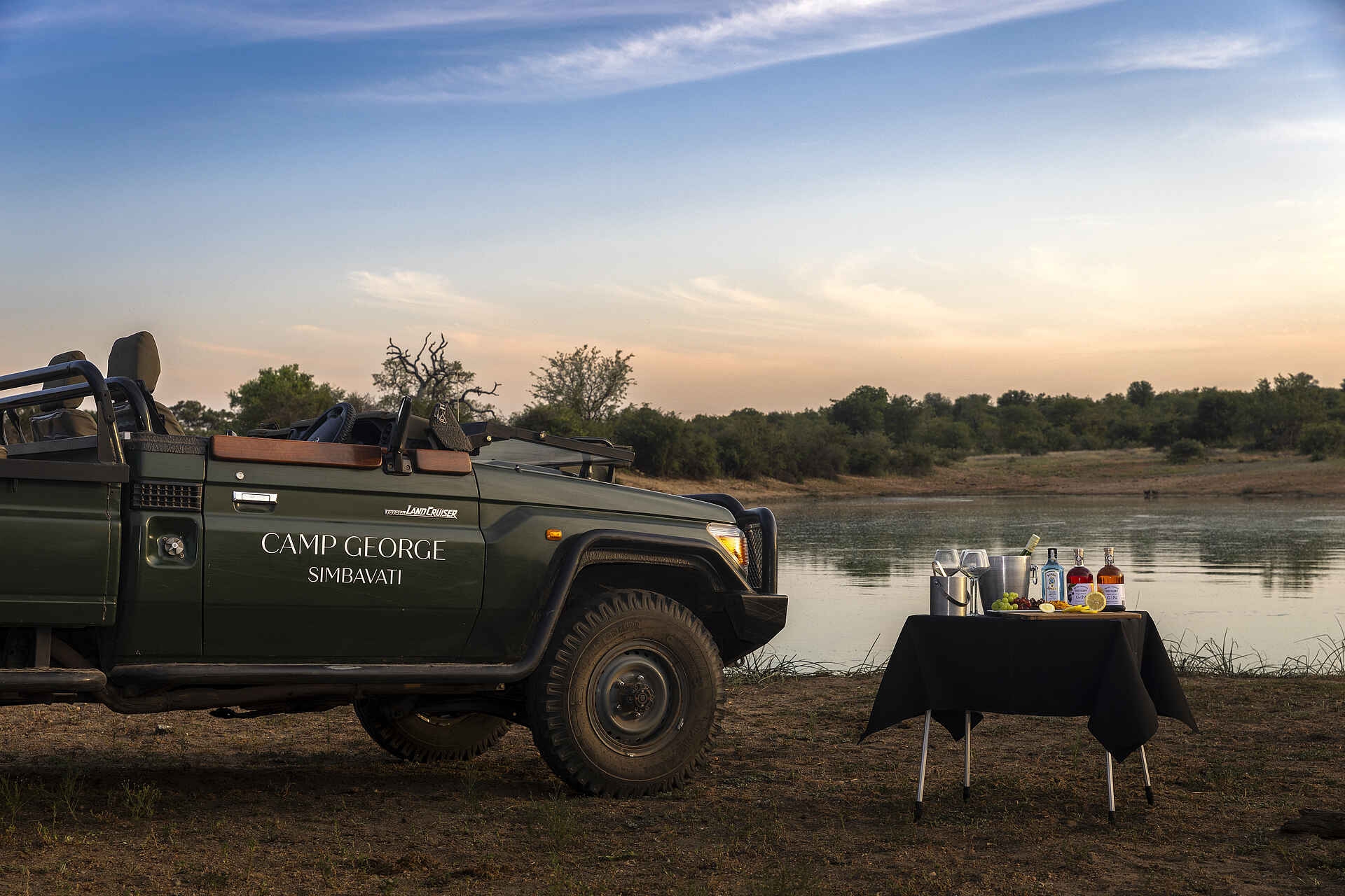 Simbavati Camp George: Der Sundowner