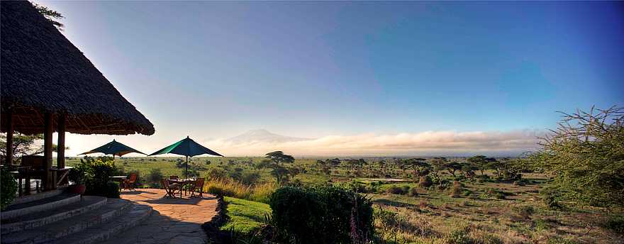 Tortilis Camp: Die Aussicht der Lounge Tortilis Camp: Die Aussicht der Lounge