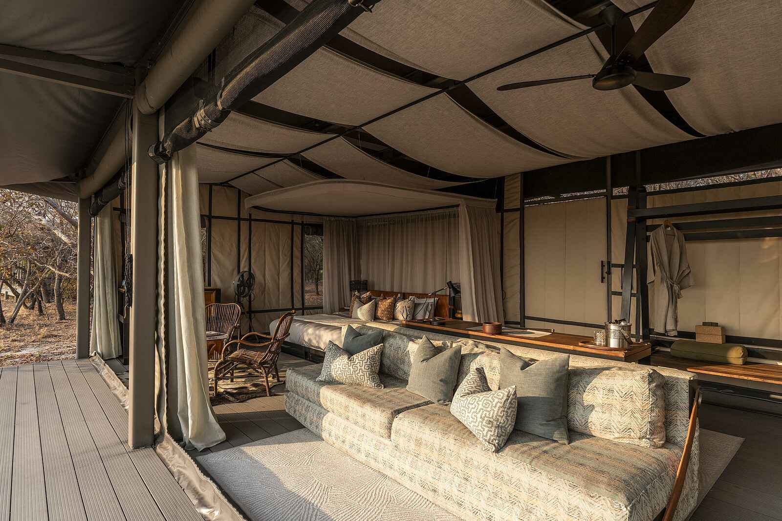 King Lewanika Lodge: Blick hinein King Lewanika Lodge: Blick hinein