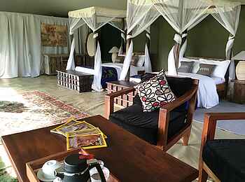 Naona Moru Camp: Minilounge im Twinzimmer