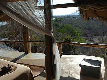 Sand Rivers Selous: Schlafzimmer-Terrasse