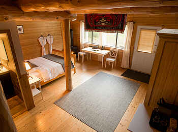 Tweedsmuir Park Lodge: Innenansicht eines Chalets