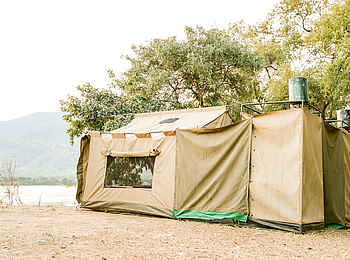 Chitake Tented Camp: Typischer Chitake-Zeltaufbau