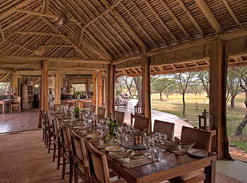 Naboisho Camp: Dining-Bereich