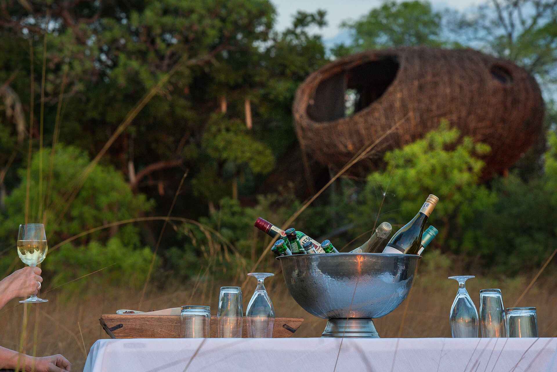 Chisa Busanga Camp: Sundowner