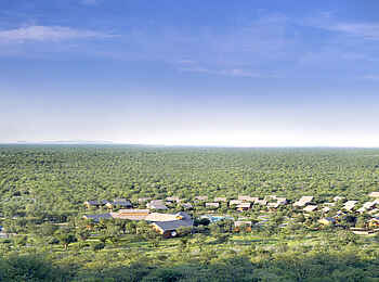 Damara Mopane Lodge: Das Camp von Oben Damara Mopane Lodge: Das Camp von Oben